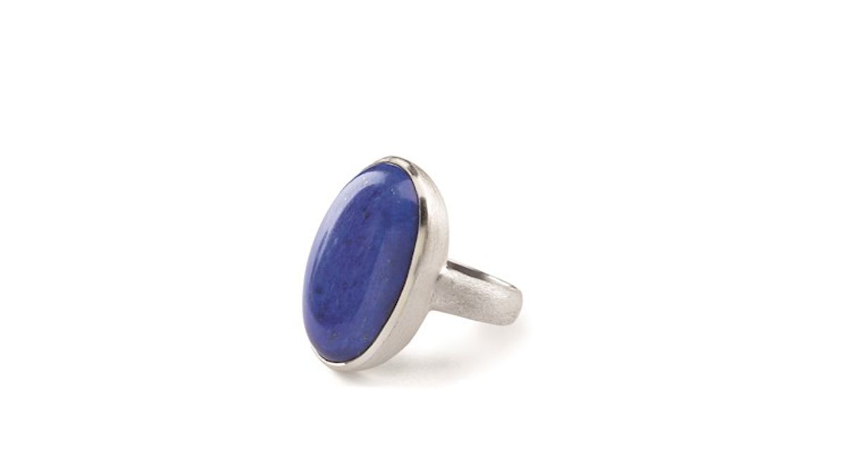 Lapis Lazuli Sterling Sølv Ring fra Pernille Corydon med Lapis