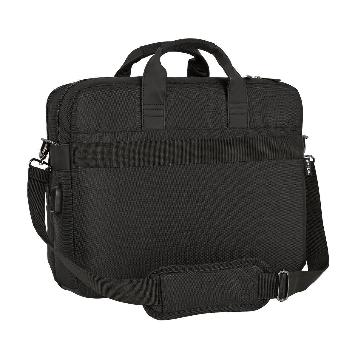 Laptop- & tablettaske Safta Black Sort 41 x 33 x 9 cm