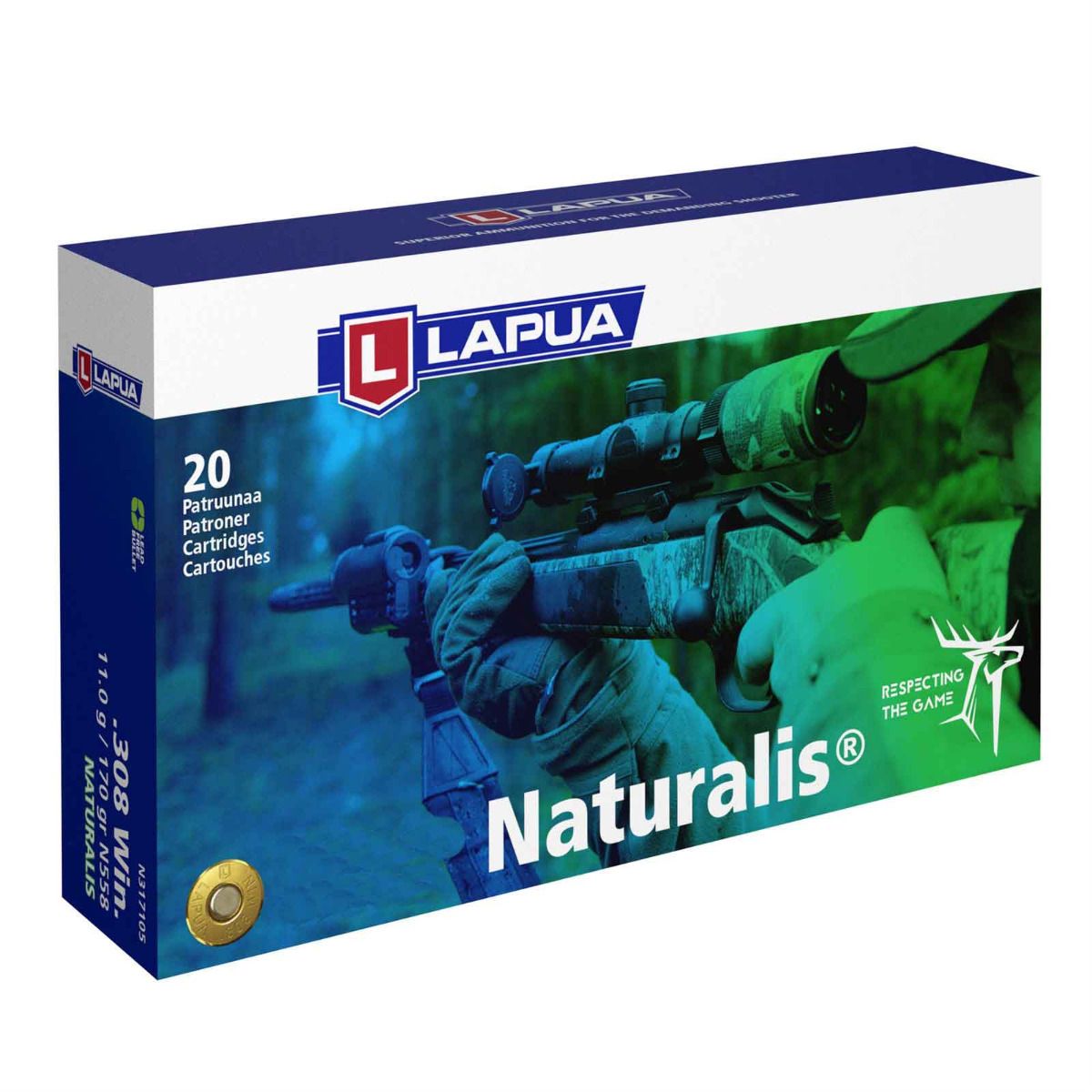 Lapua .222 Rem Naturalis 3,2 gram 50 grain