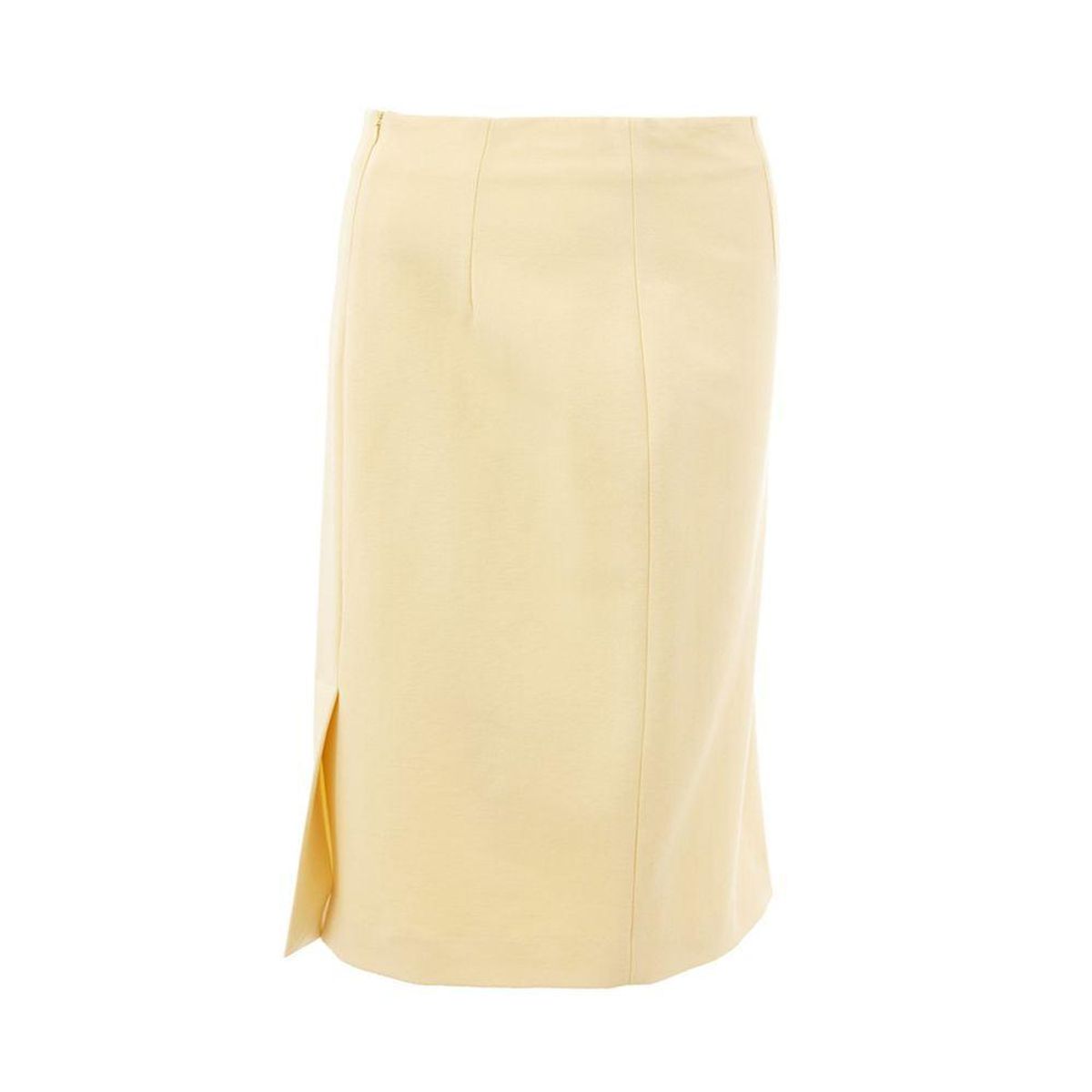 Lardini Elegant Yellow Viscose Skirt for Dame