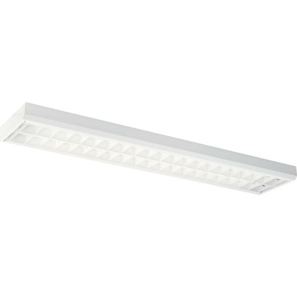 Lareno Modus kontorarmatur for 2 x LED rør, hvidt gitter