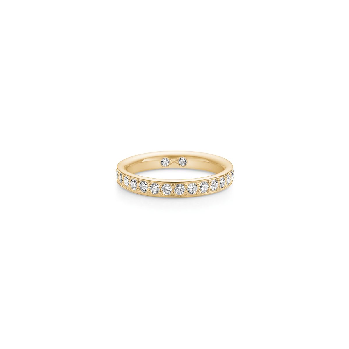 Large Eternity Diamond Band Top Wesselton Diamond