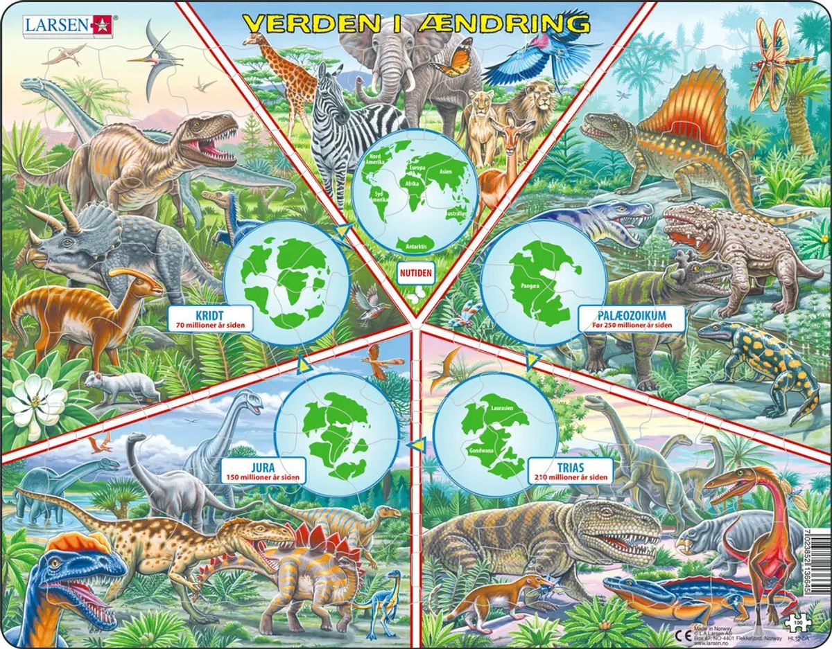 Larsen Puslespil - Verden I ændring - Maxi - 100 Brikker
