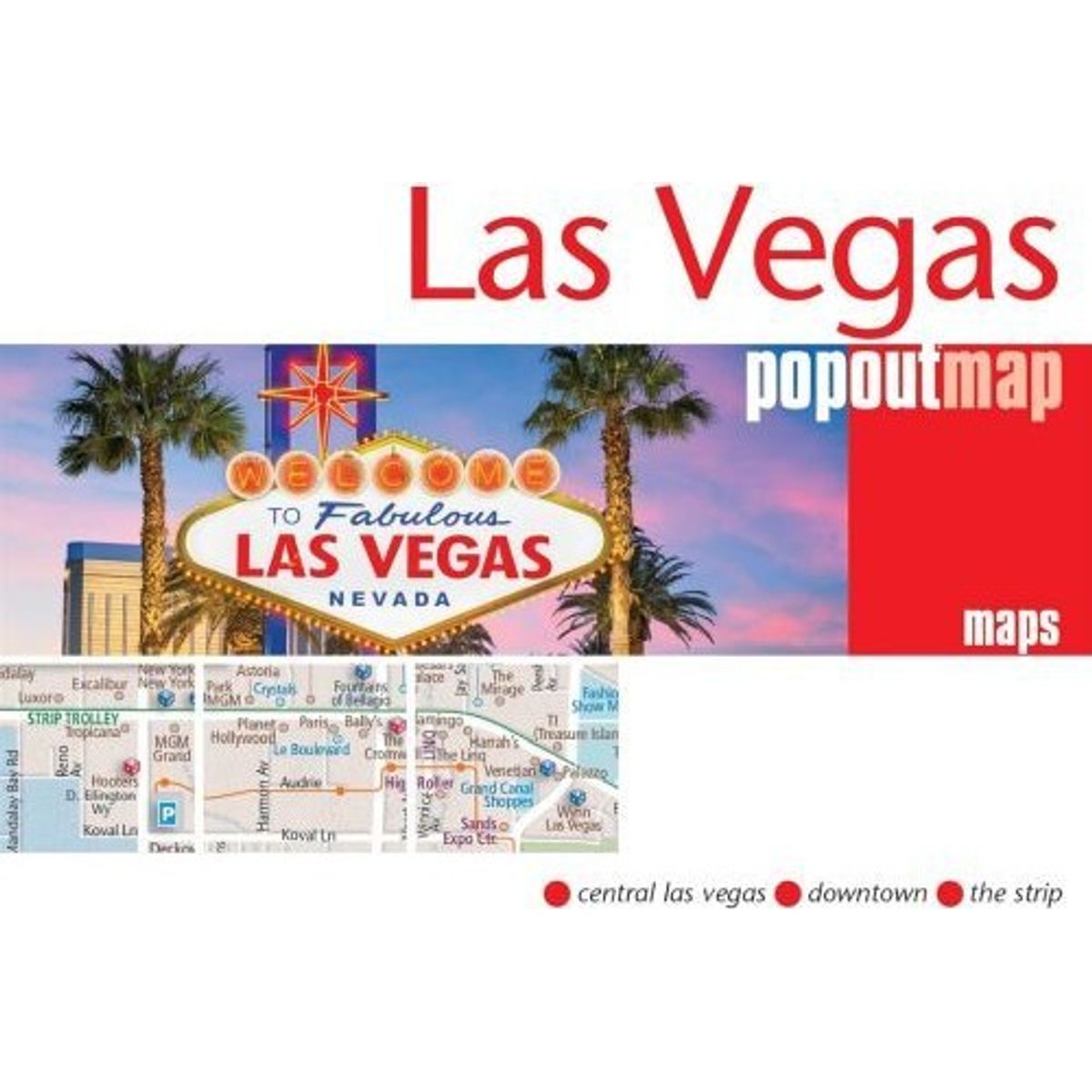 Las Vegas Popout Maps - Popout Map - English Book