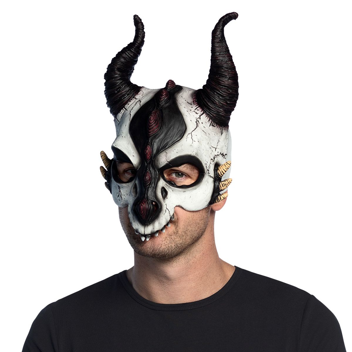 Latex Maske Dragon Skull - Voksen