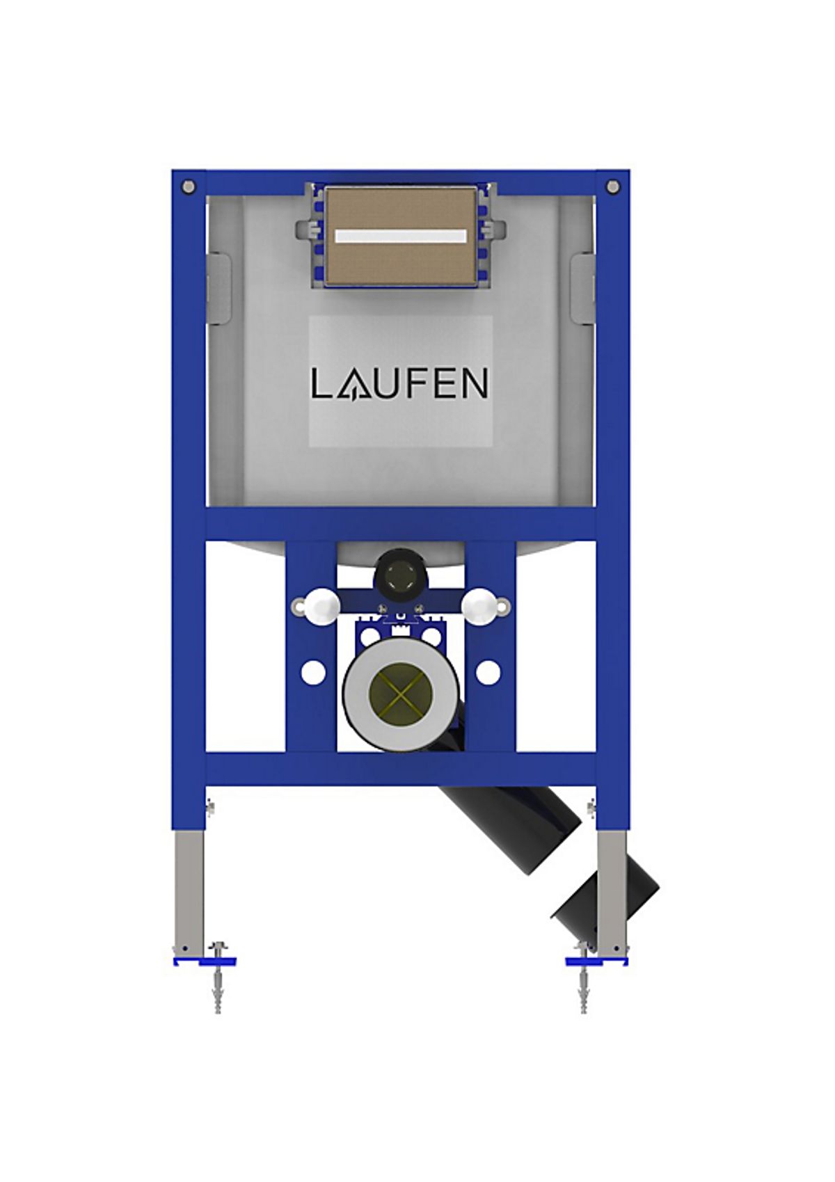 Laufen Lis indbygningscisterne 82cm top/frontbetjent 4,5/3l