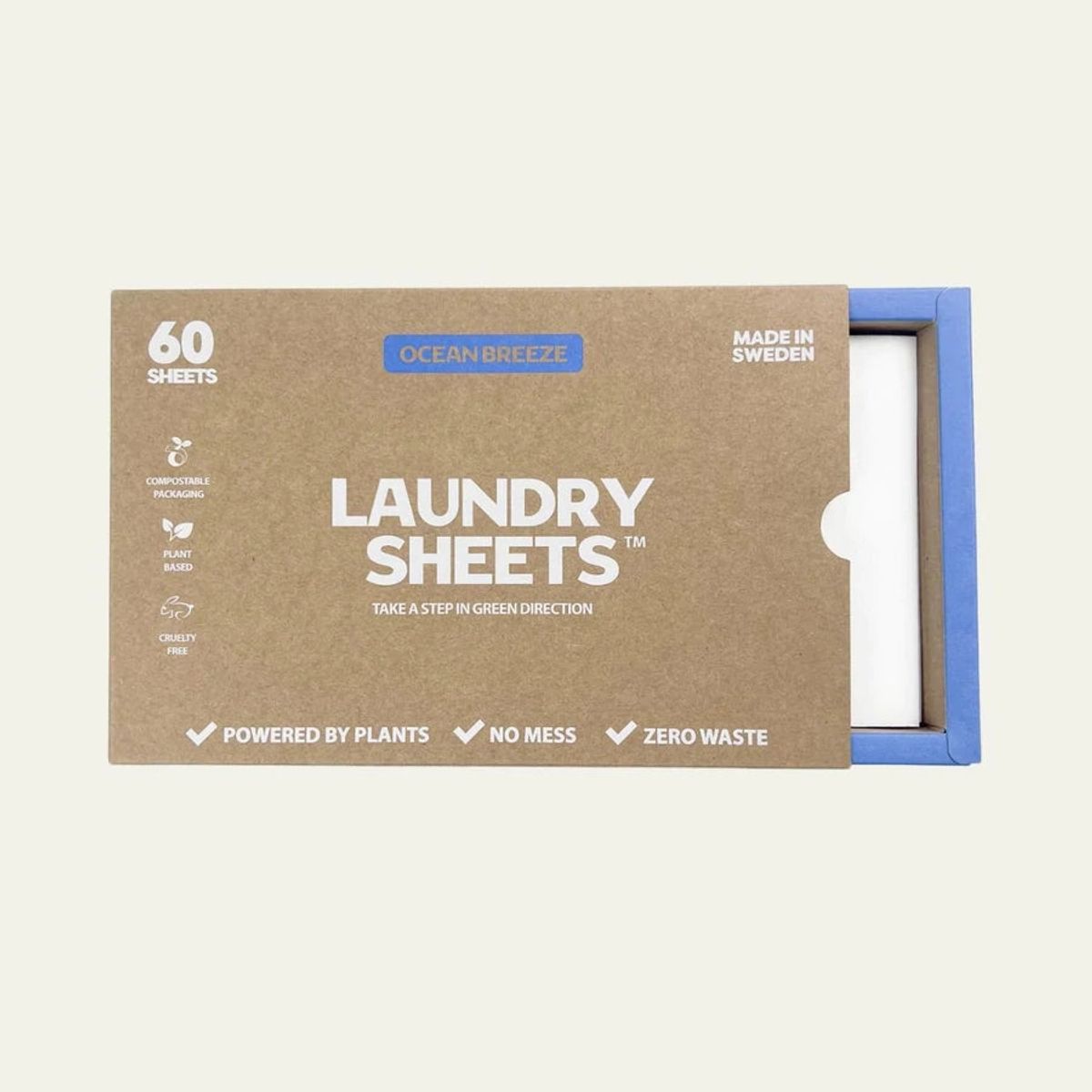 Laundry Sheets - LAUNDRY SHEETS - VASKEMIDDEL I STRIPS (60 VASKE) - OCEAN BREEZE