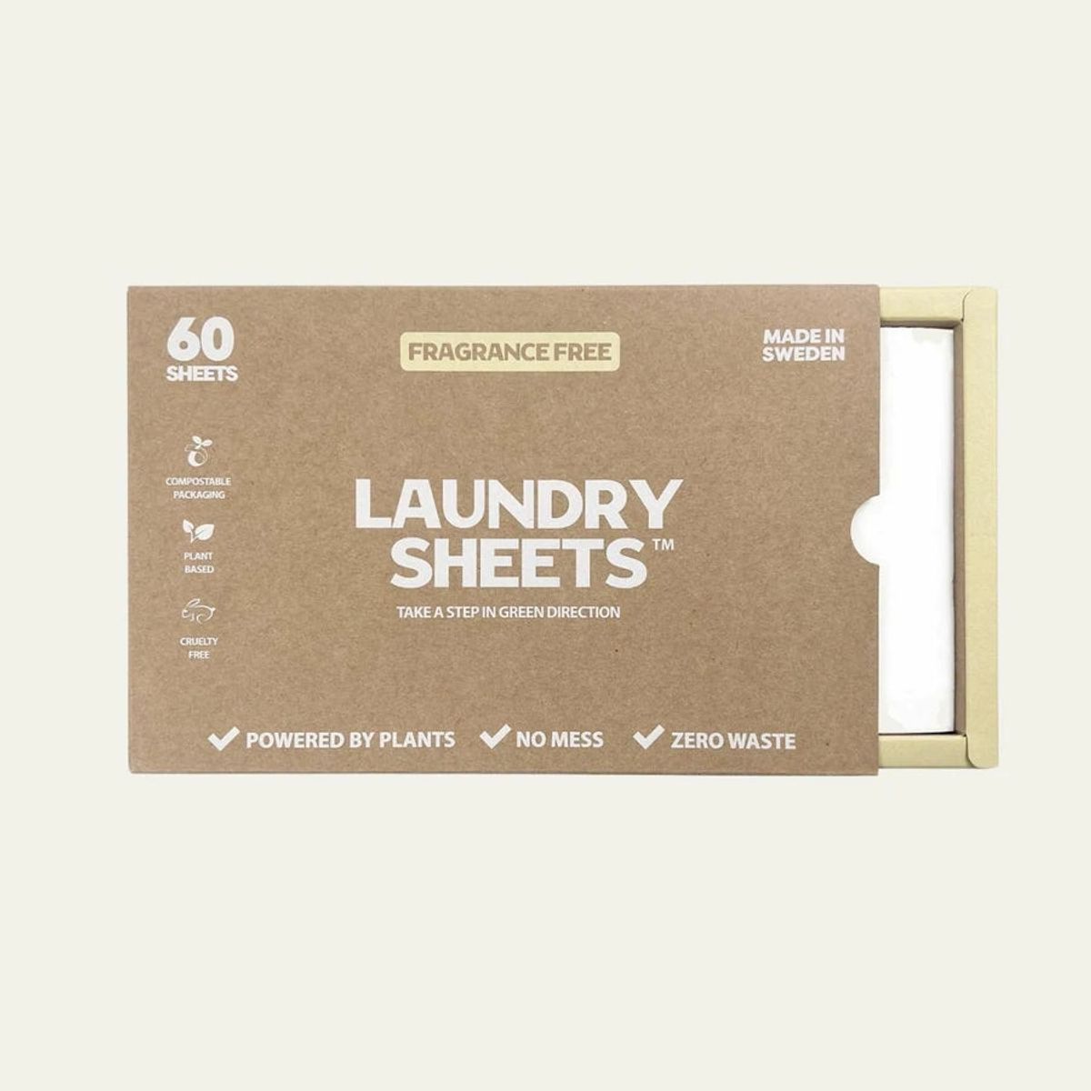 Laundry Sheets - LAUNDRY SHEETS - VASKEMIDDEL I STRIPS (60 VASKE) - UDEN DUFT