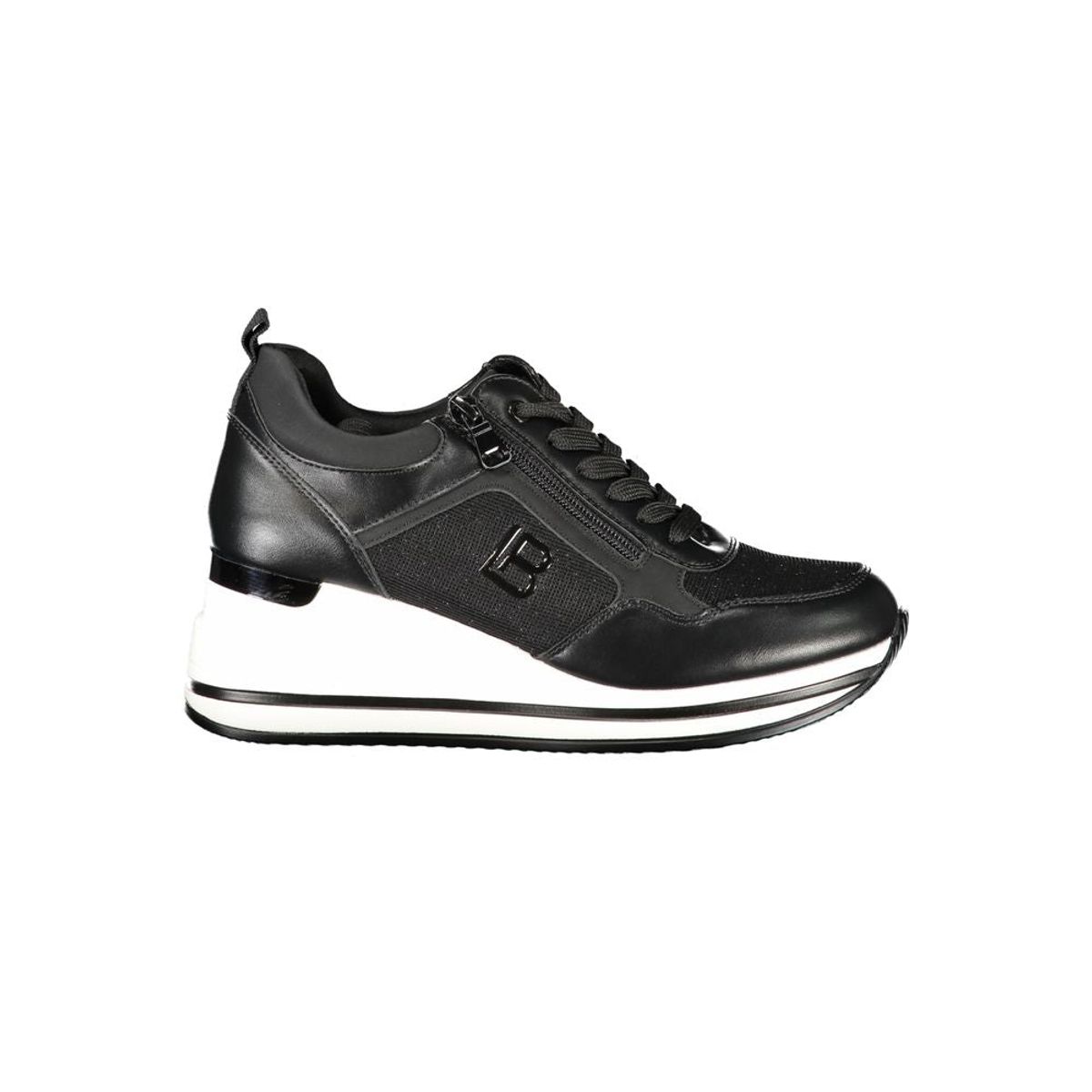 Laura Biagiotti Black Polyester Sneakers