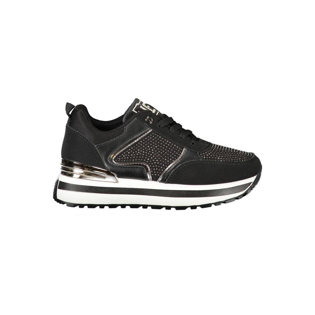 Laura Biagiotti Black Polyester Sneakers