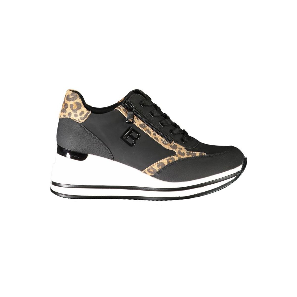 Laura Biagiotti Black Polyester Sneakers