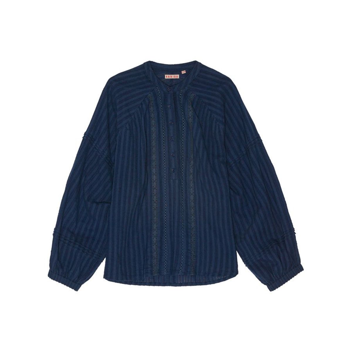 Laura Blouse w. Gatherings indigo - L/XL