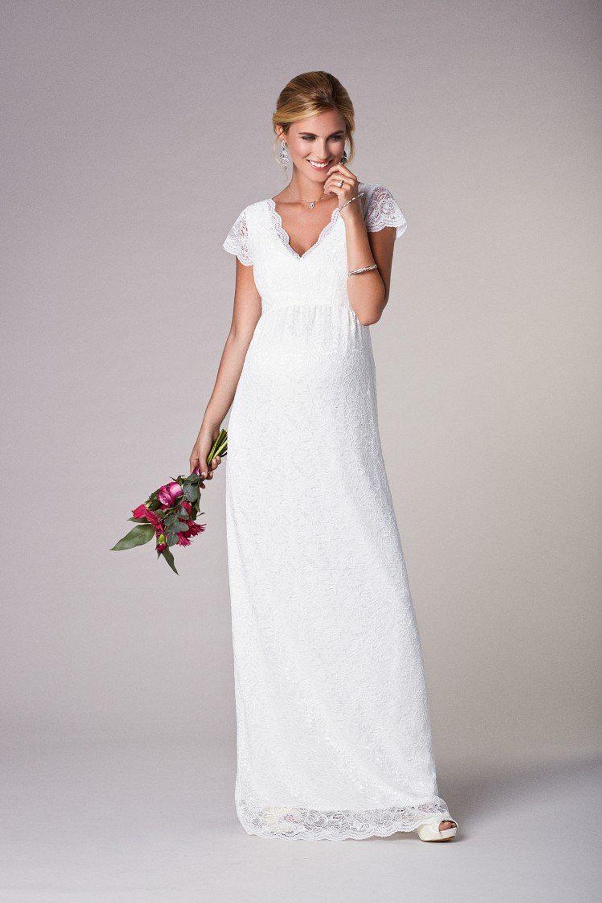 Laura brudekjole til gravid (elfenbensfarvet) - Tiffany Rose - Wedding dress - Buump