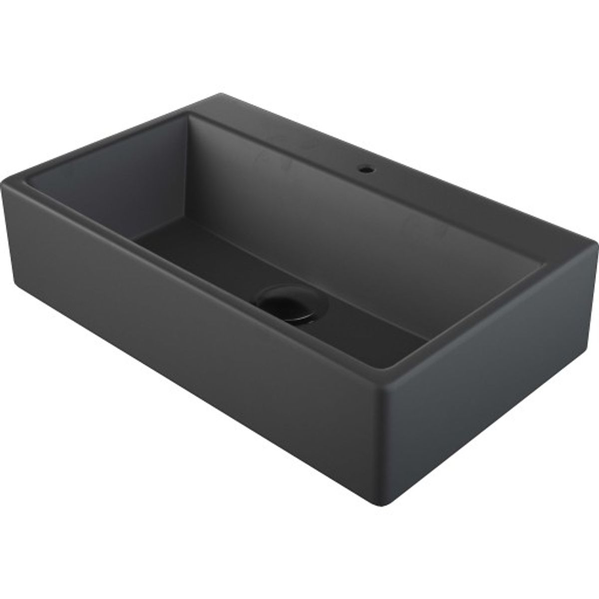 Lavabo Boxo 1080 Slim håndvask, 50x30 cm, mat sort