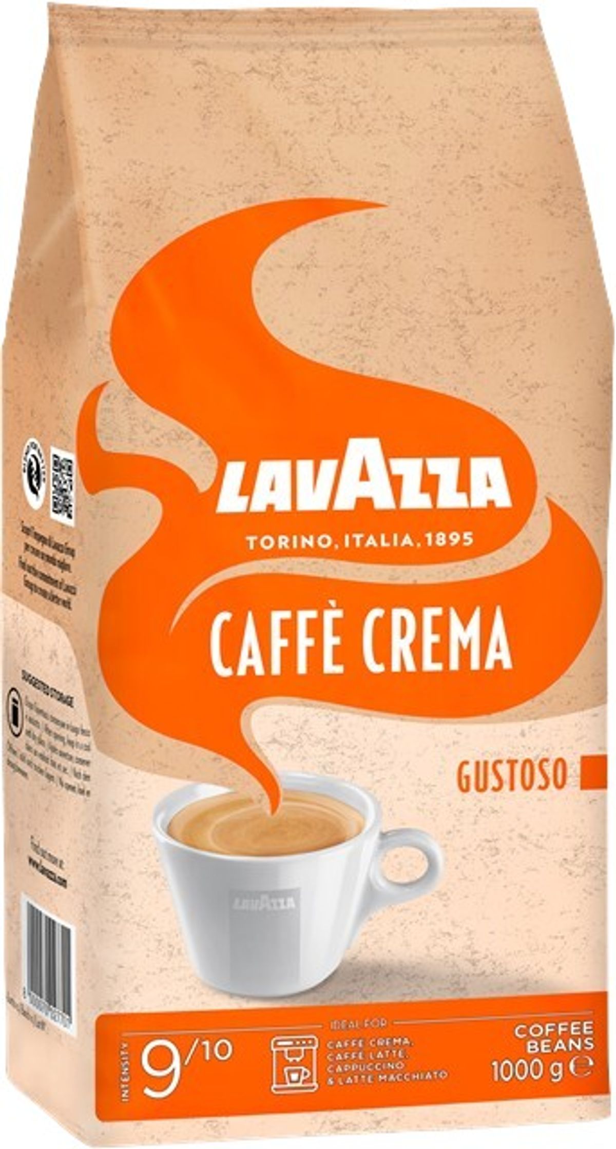 Lavazza - Caffè Crema Gustoso (1000g) - Kaffebønner