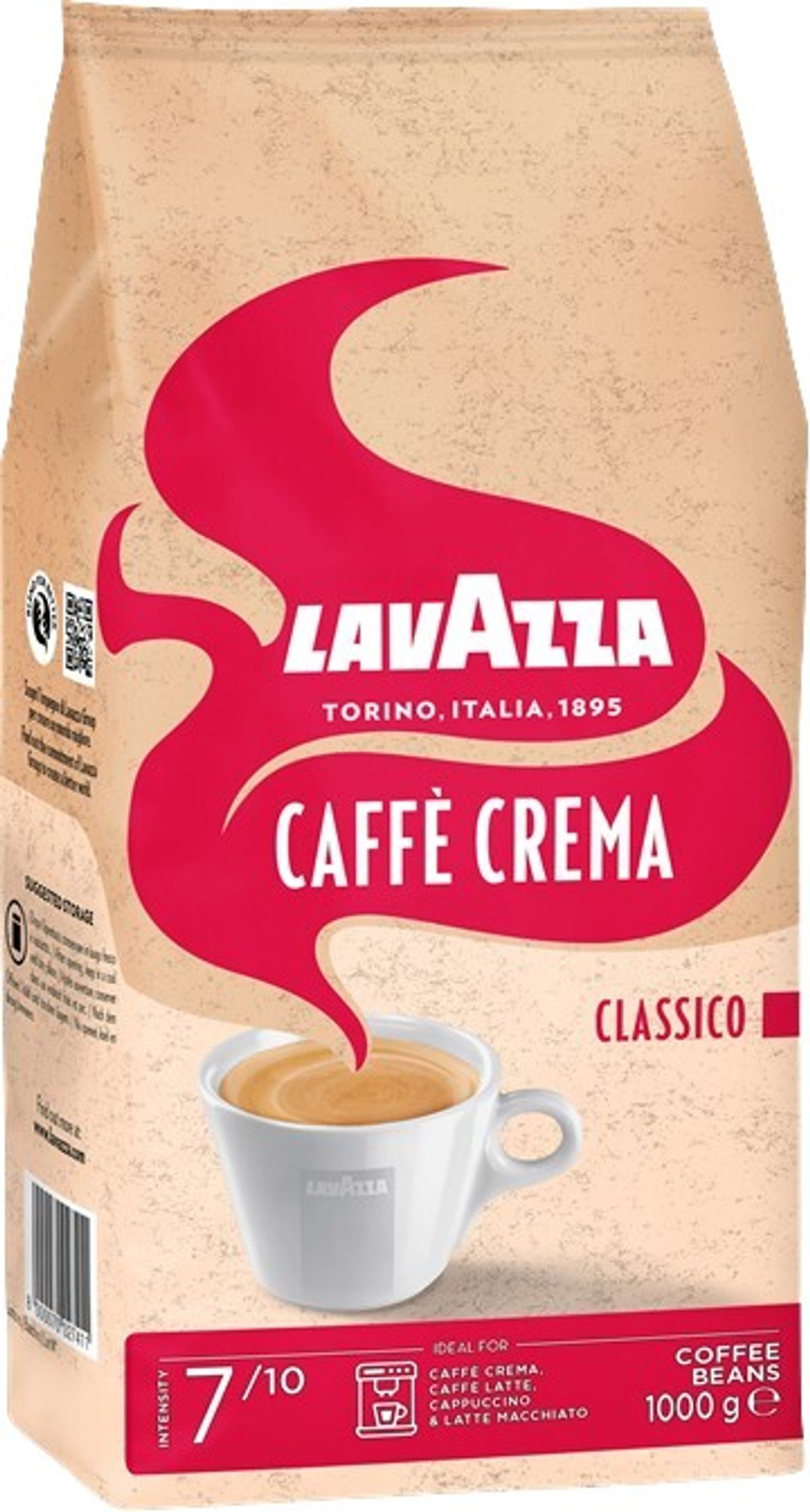 Lavazza - Caffé Crema Classico (1000g) - Kaffebønner