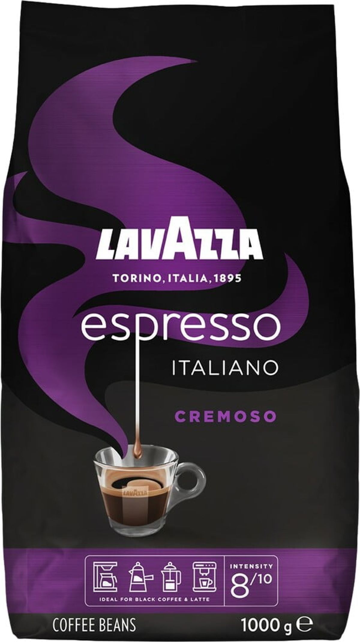 Lavazza - Espresso Italiano Cremoso (1000g) - Kaffebønner