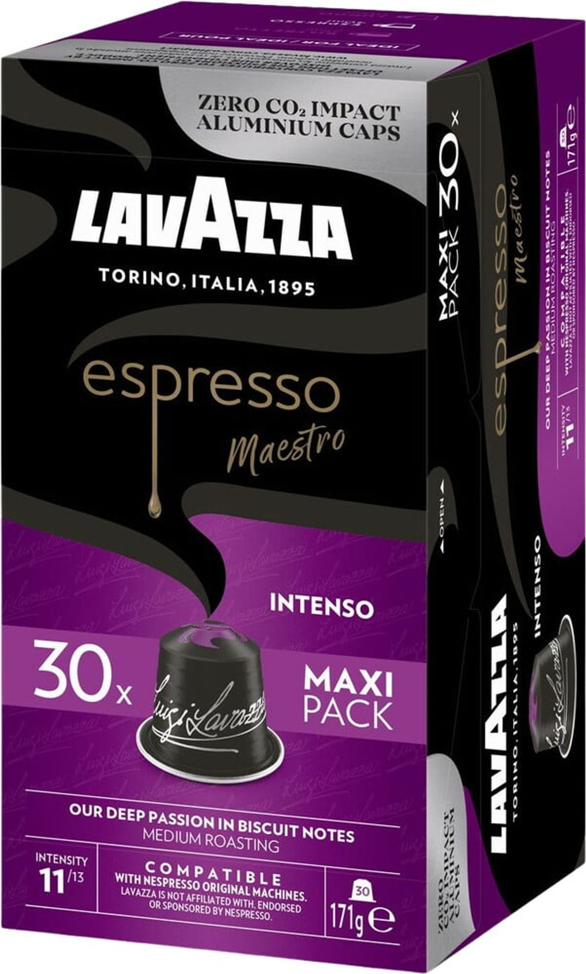 Lavazza - Maestro Intenso (30 stk) - Kapsler til Nespresso