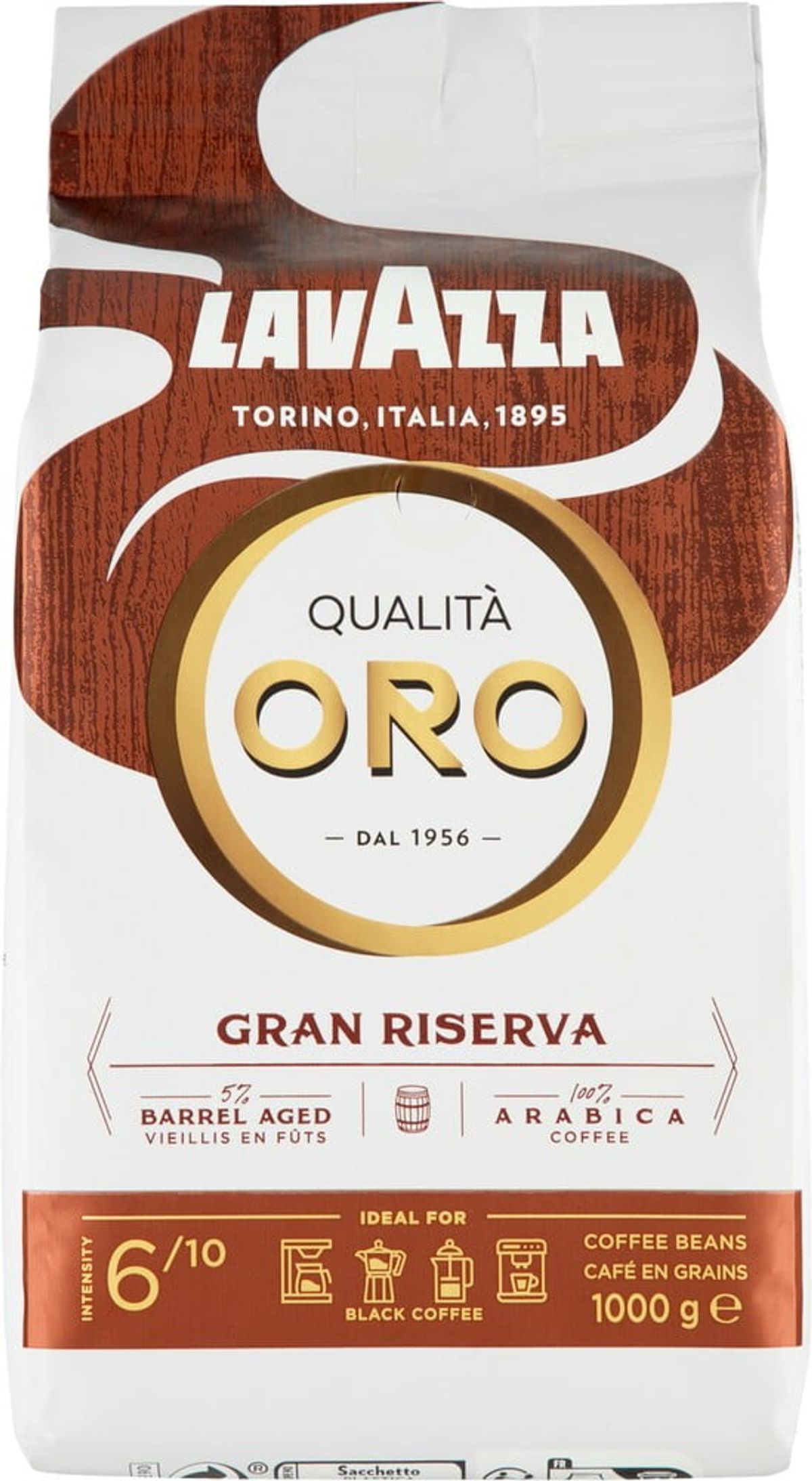 Lavazza - Qualità Oro Gran Riserva (1000g) - Kaffebønner