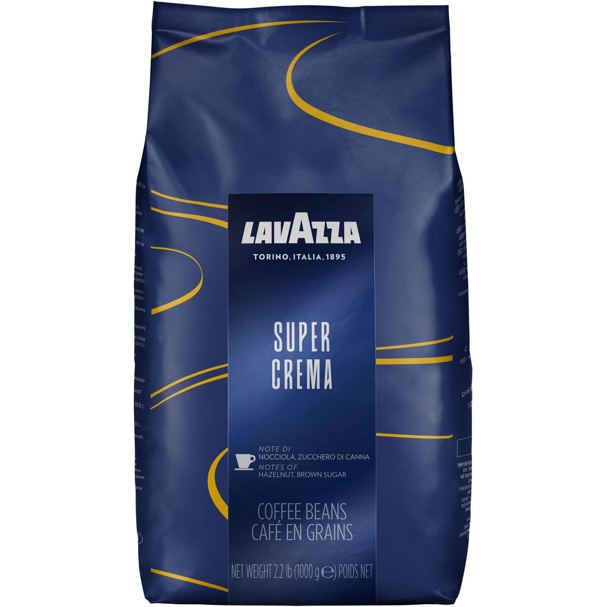 Lavazza Super Crema kaffe 1.000 g Espresso bønner