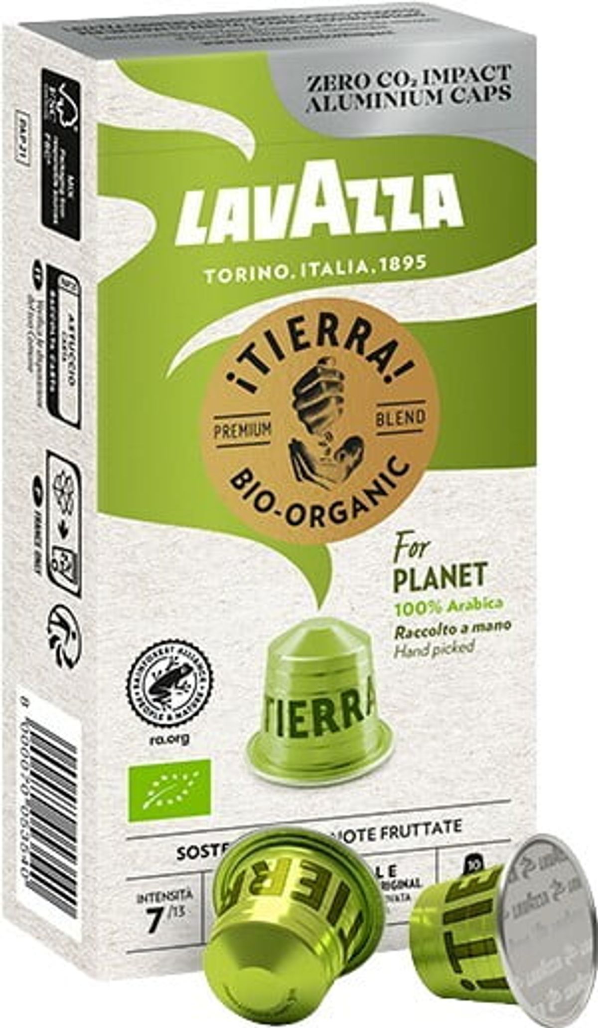 Lavazza - Tierra Planet Økologisk (10 stk) - Kapsler til Nespresso