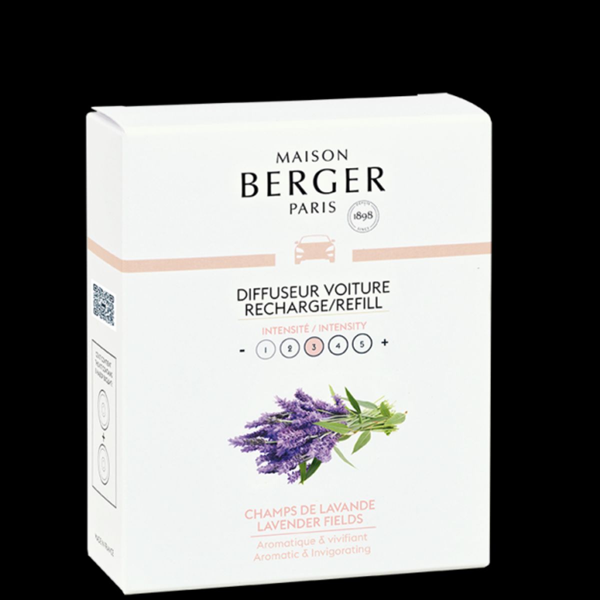 LAVENDER FIELDS - REFILL DUFTFRISKER TIL BIL - MAISON BERGER PARIS - Refill Car Diffuser / duft til bil - Maison Berger Paris - StudioBuus