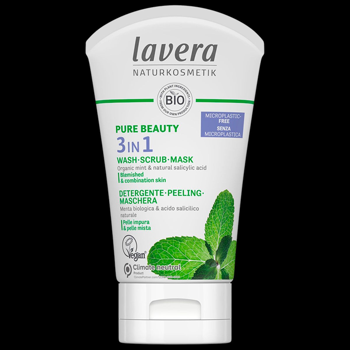 Lavera 3-in-1 Wash-Scrub-Mask (125 ml)