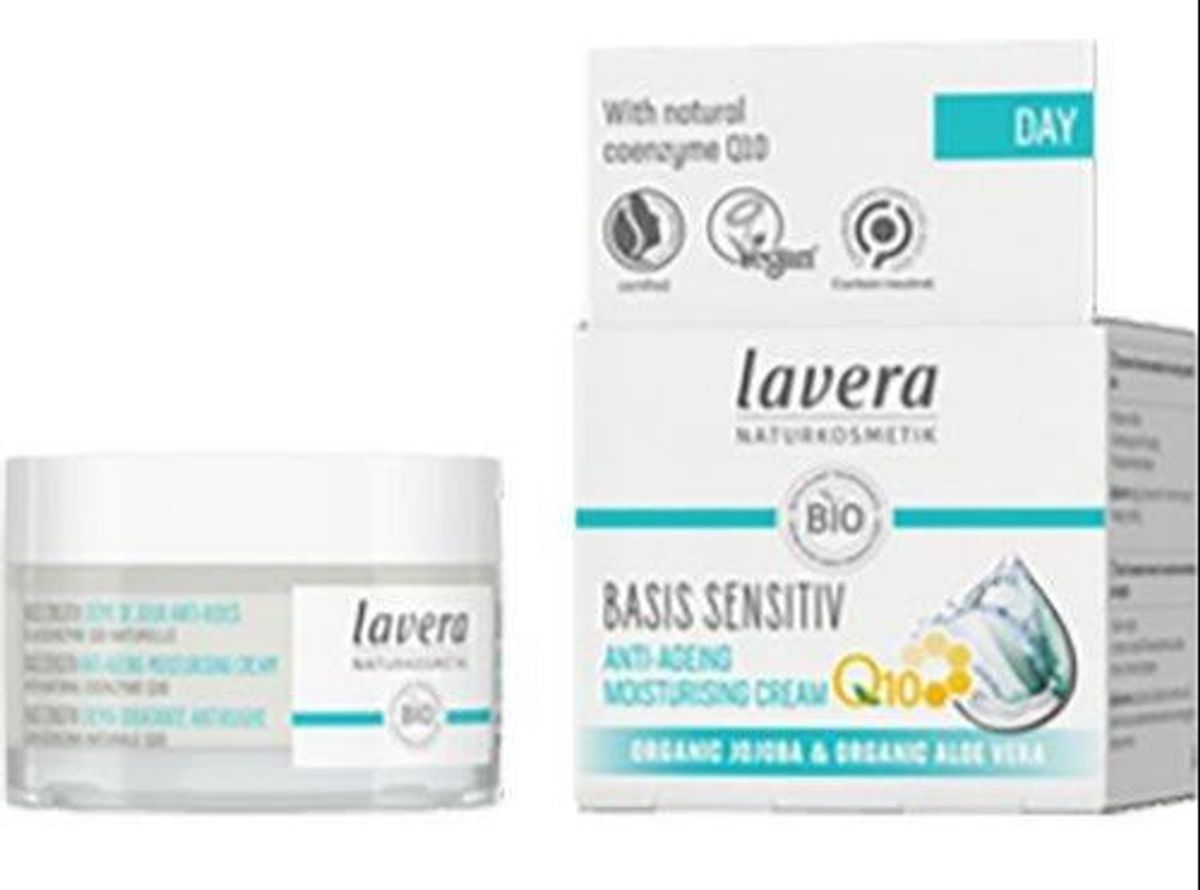 Lavera Basis Q10 Fugtighedscreme m. jojoba/aloe, 50ml.