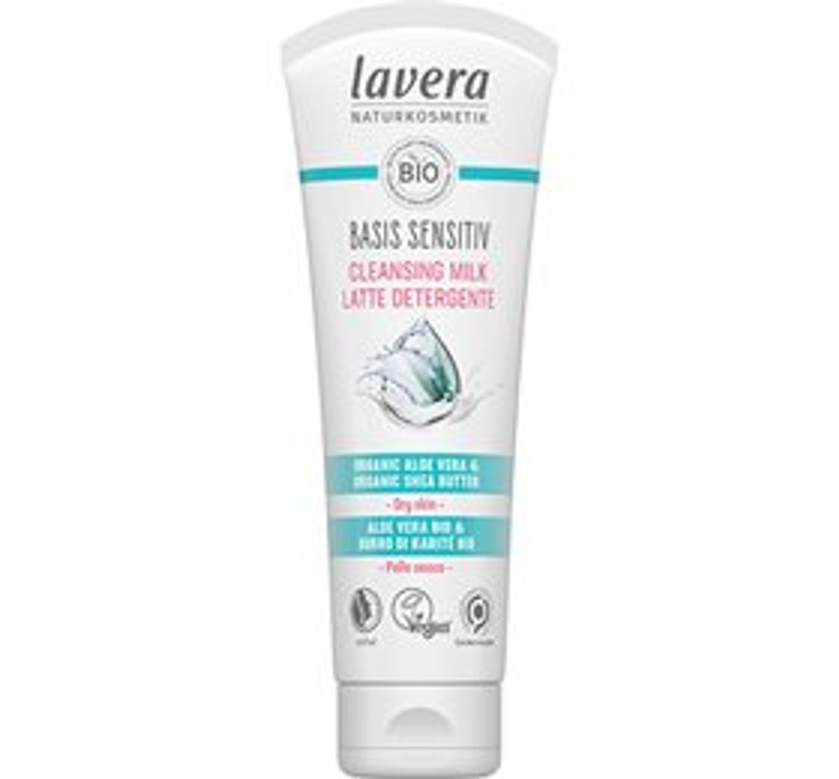 Lavera Cleansing Milk Aloe Vera & Shea Butter Basis &bull; 125 ml.