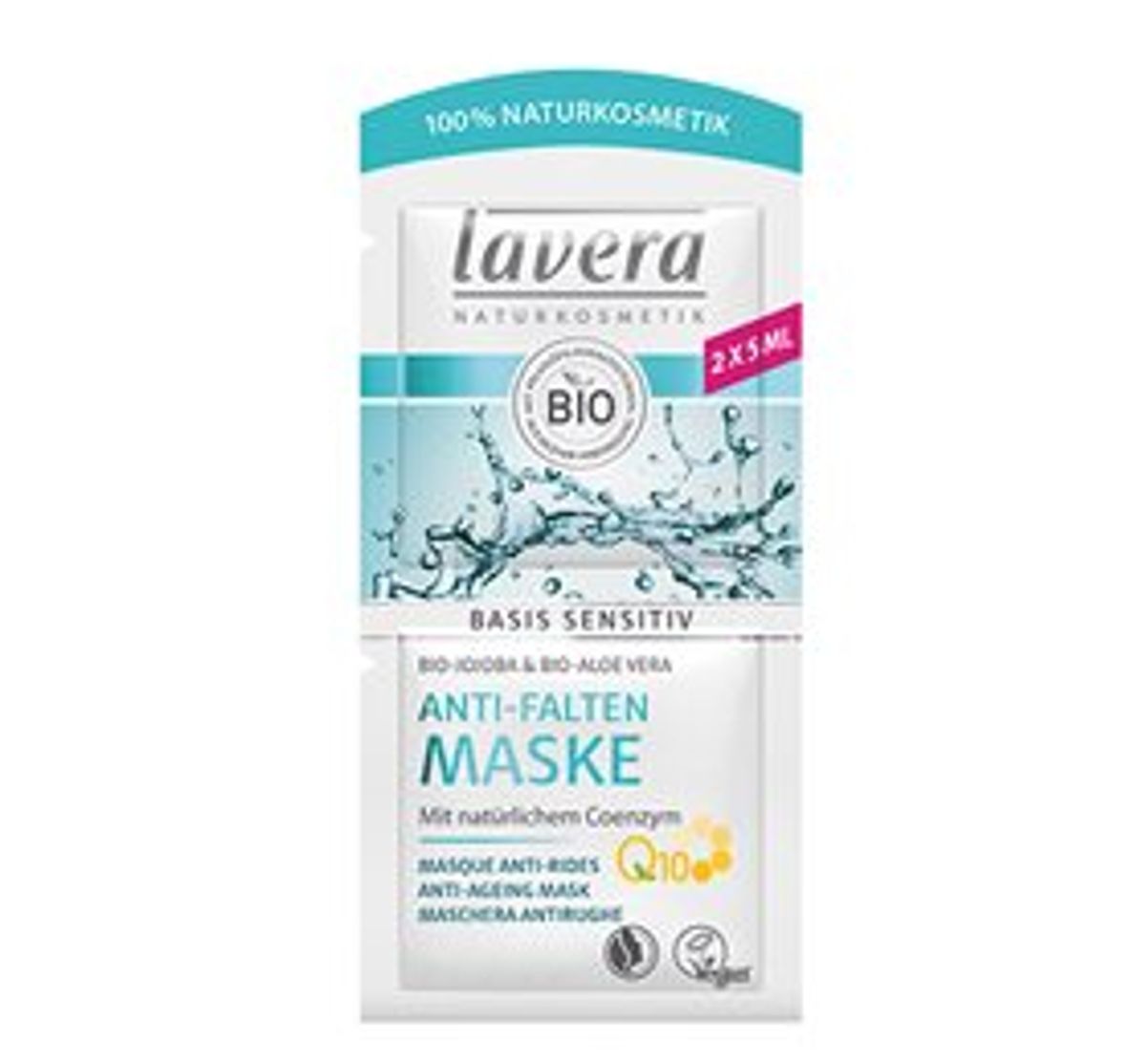 Lavera Face Mask Q10 Anti-Ageing Basis Sensitiv &bull; 10 ml.