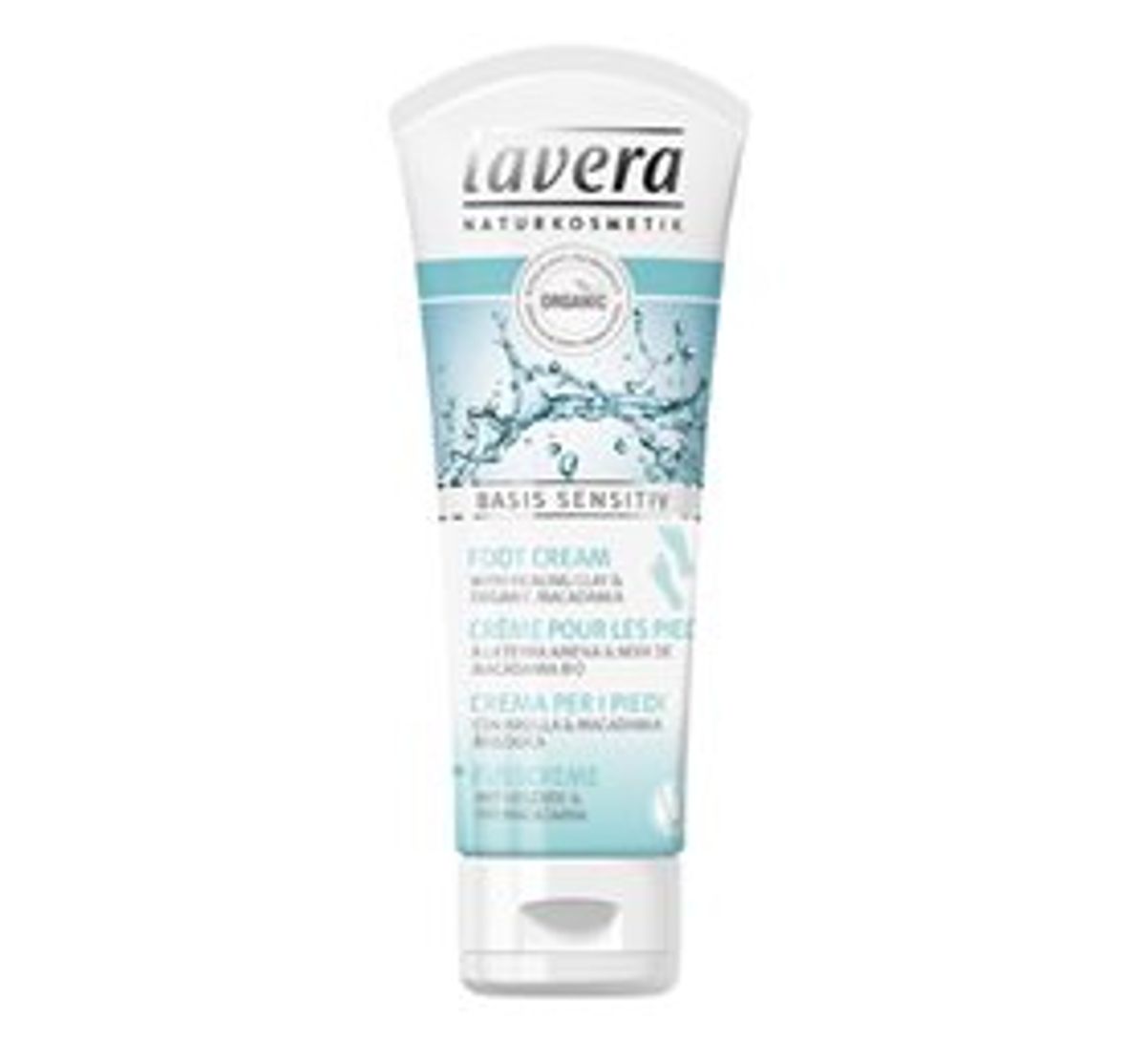 Lavera Foot Cream w. Healing Clay & Macadamia &bull; 75 ml.