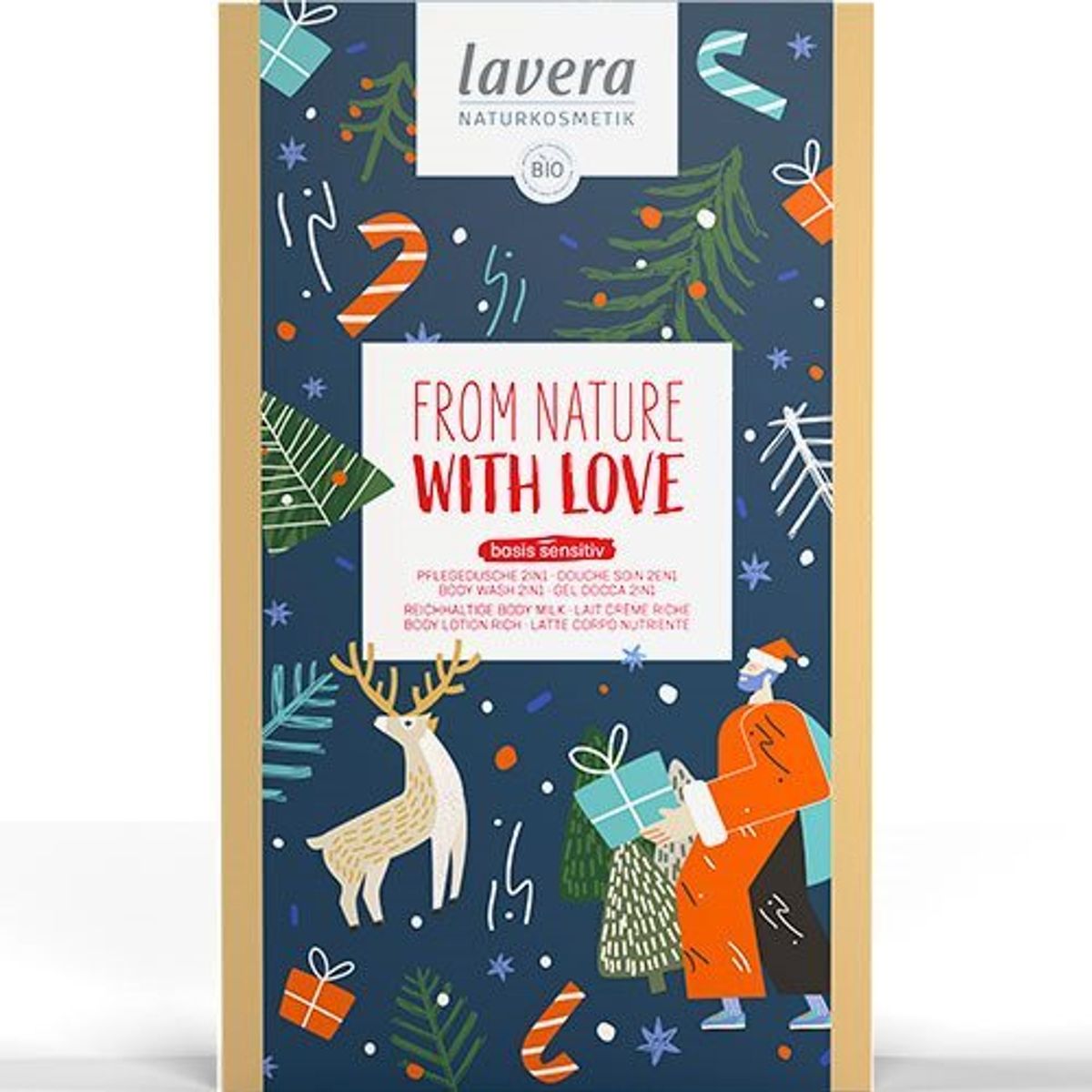 Lavera Gift Set From Nature with Love - værdi 139,90 kr. Body Wash 2in1 250 ml + Body Lotion 250 ml