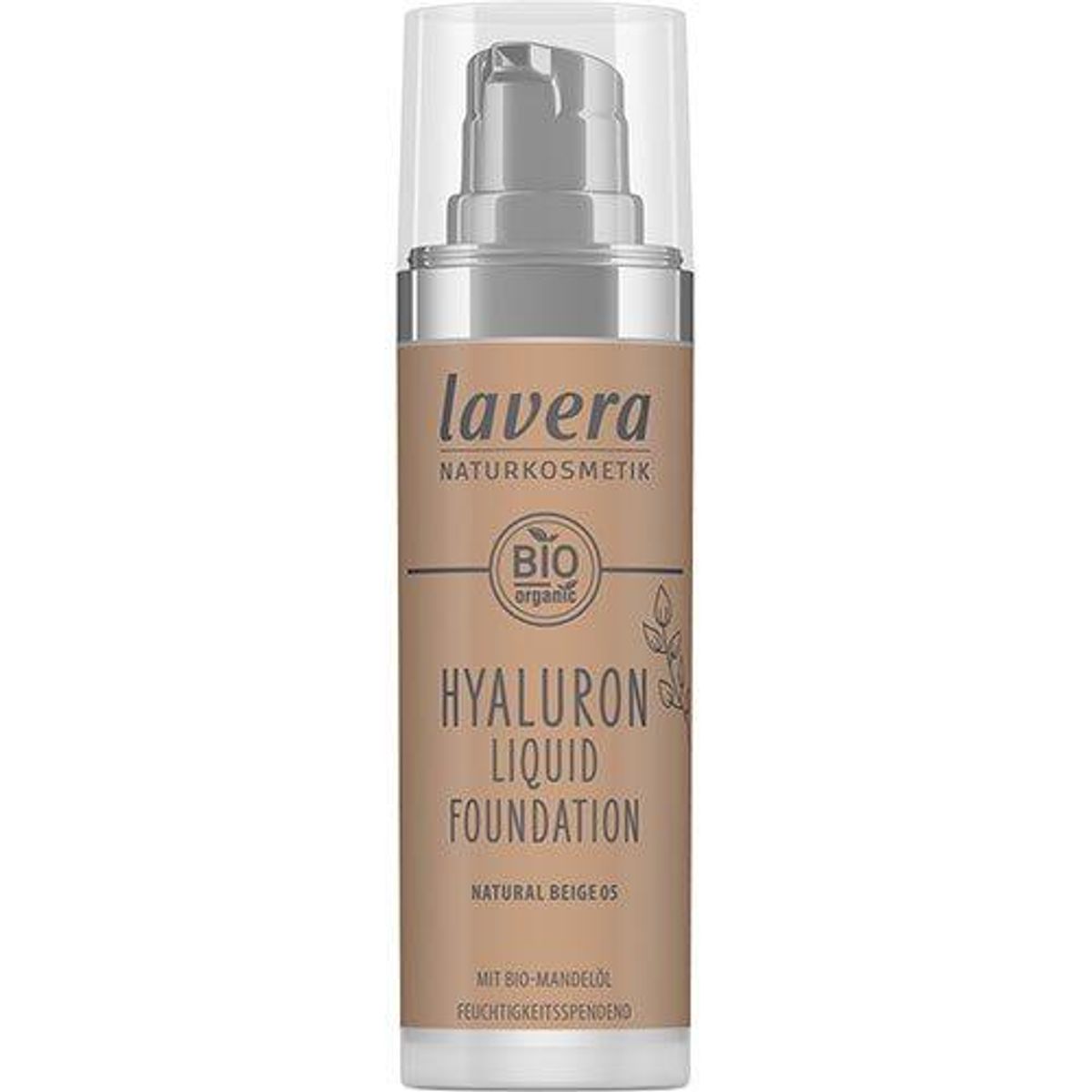 Lavera Hyaluron Liquid Foundation Natural Beige 05, 30ml