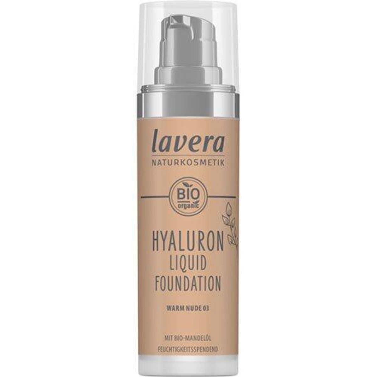 Lavera Hyaluron Liquid Foundation Warm Nude 03, 30ml