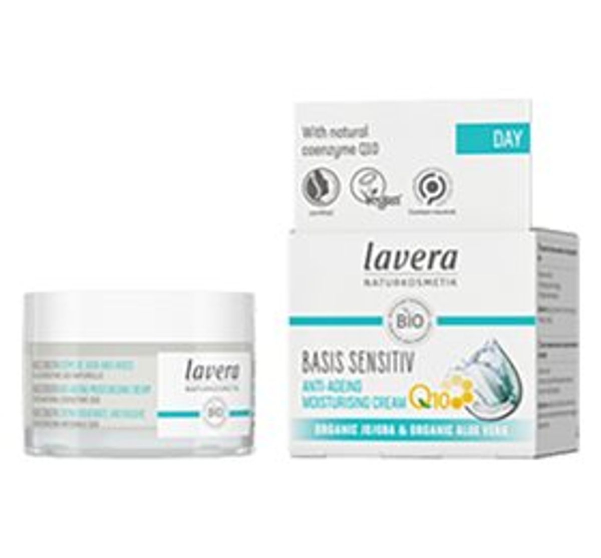 Lavera Moisterising Day Cream Q10 Basis Sensitive - 50 ml.