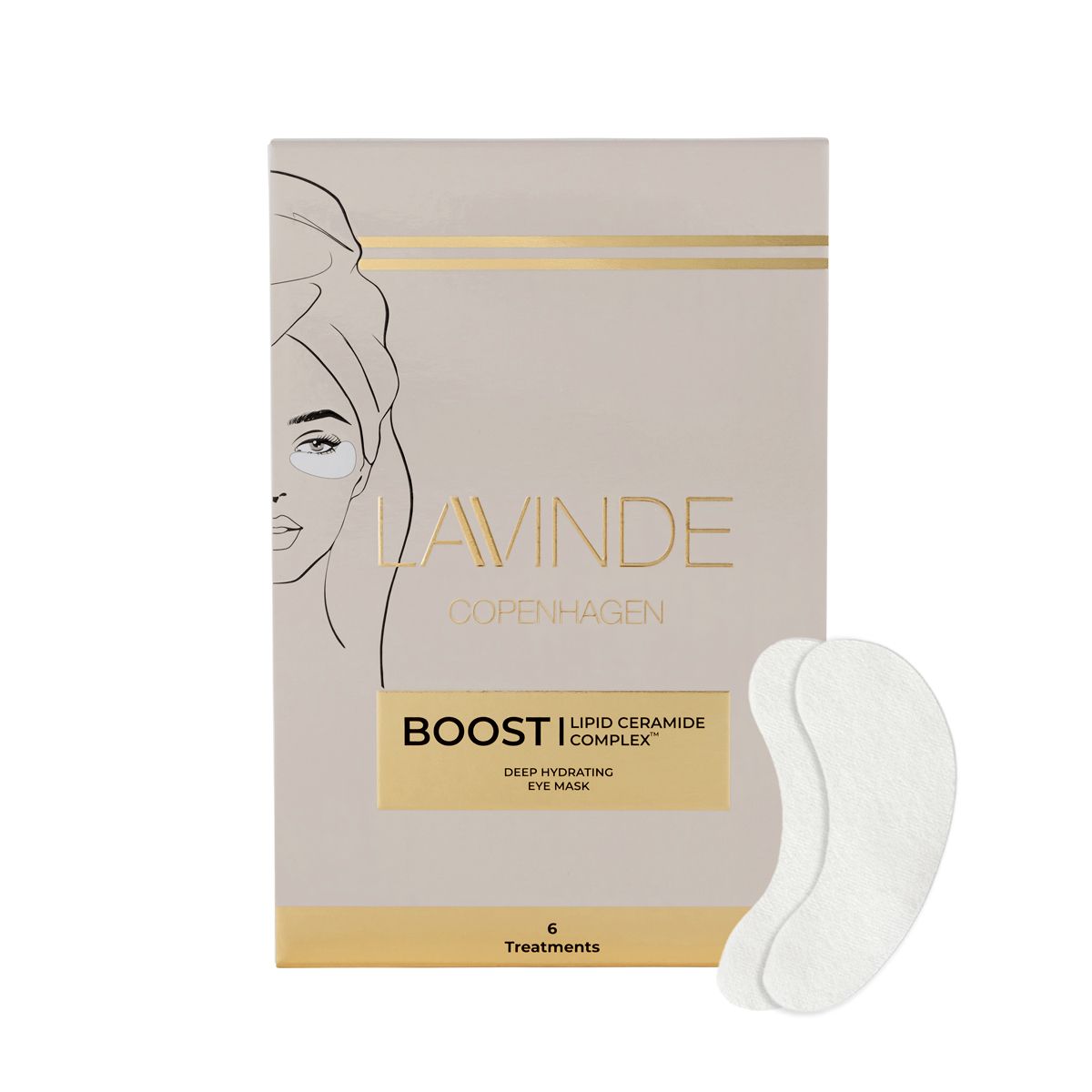 LAVINDE BOOST Deep Hydrating Eye Mask - 6 behandlinger