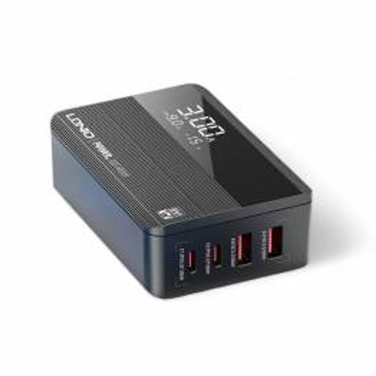 LDNIO 4-port 100W PD QC 2xUSB-C og 2xUSB-A Mac oplader med display