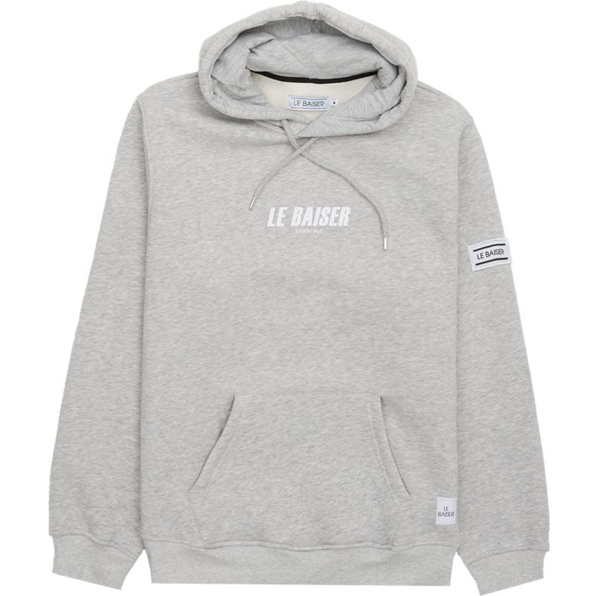 Le Baiser Depart Hoodie Grey Melange