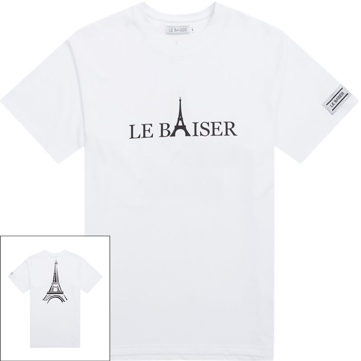 Le Baiser Le Eifel Tee White