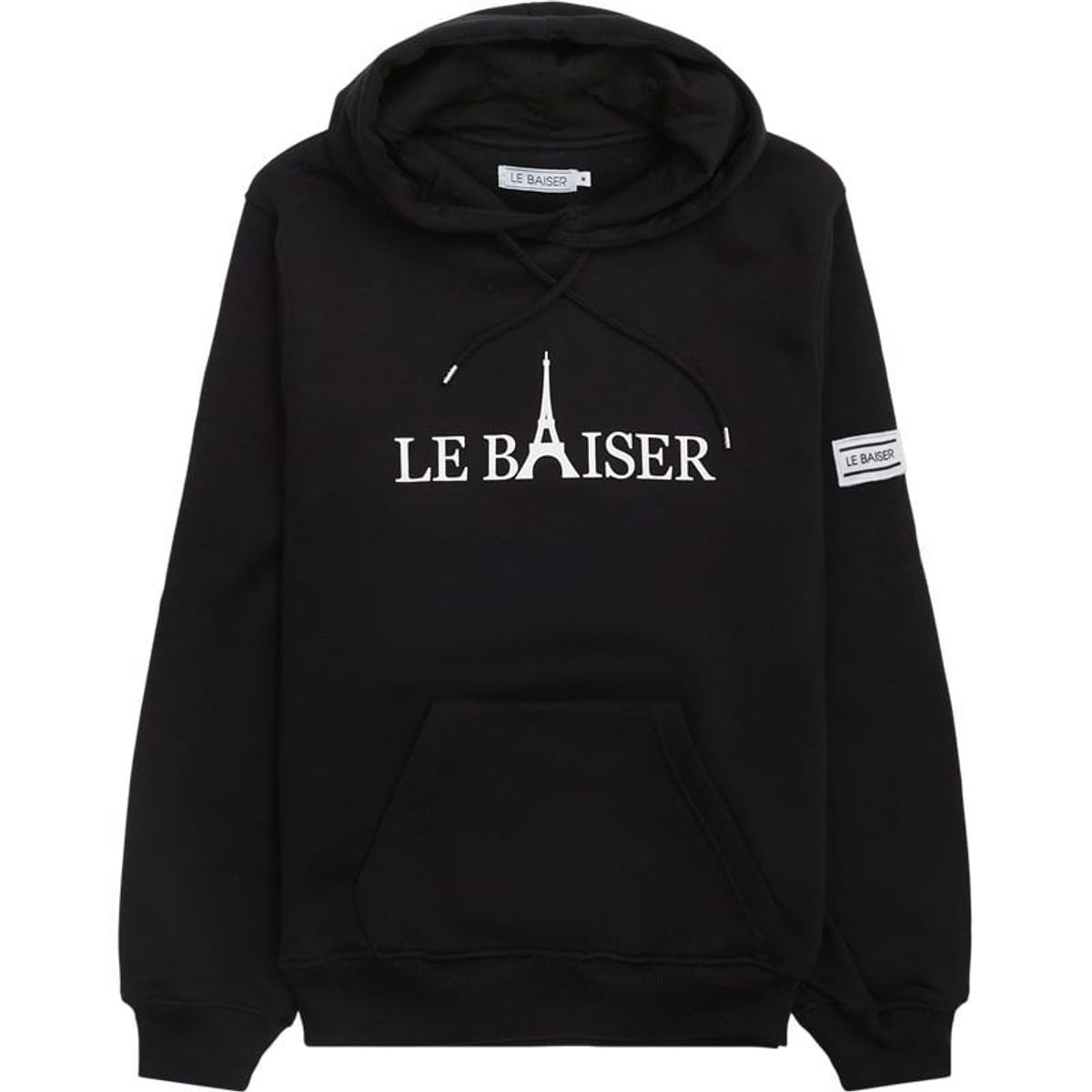 Le Baiser Rouge Hoodie Black