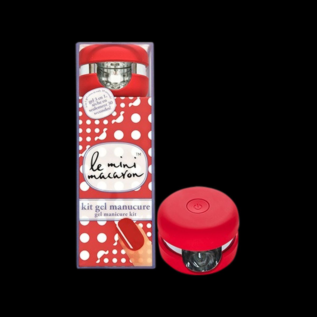 Le Mini Macaron Manicure Kit and Cherry Red Gellack