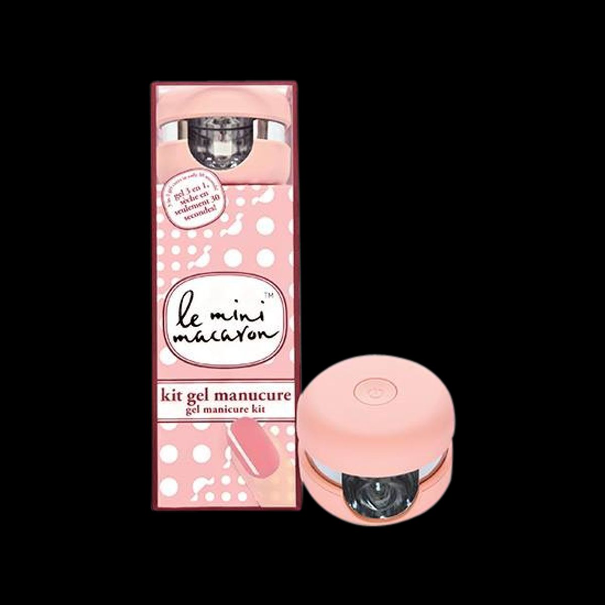 Le Mini Macaron Manicure Kit and Rose Creme Gellack