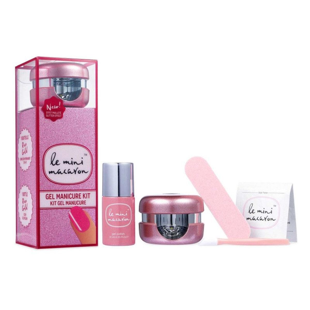 Le Mini Macaron Manicure Kit Rose Gold