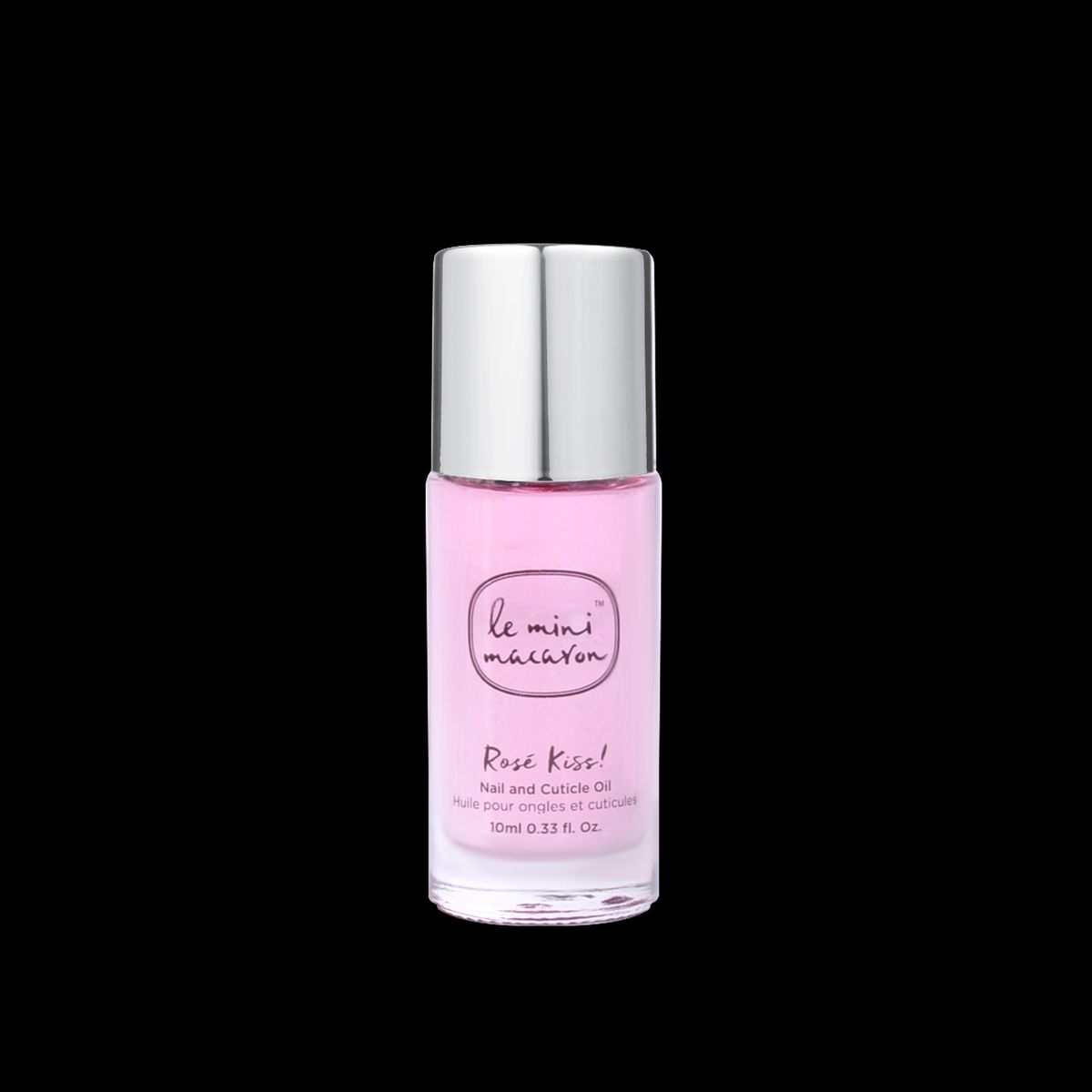 Le Mini Macaron Rose Kiss Nail & Cuticle Oil 10 ml.