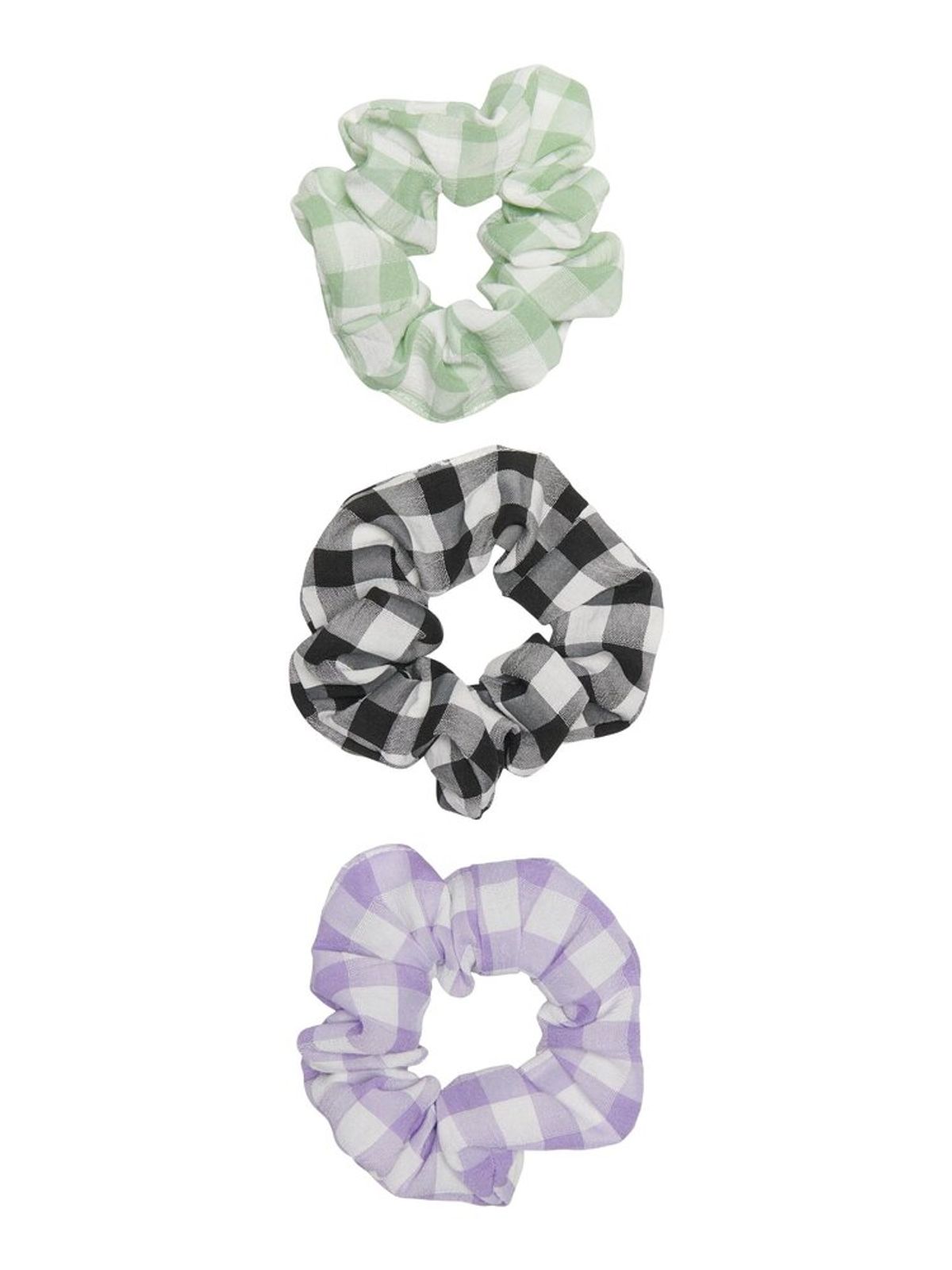 Lea 3-pak scrunchies hårelastik - black - ONE SIZE