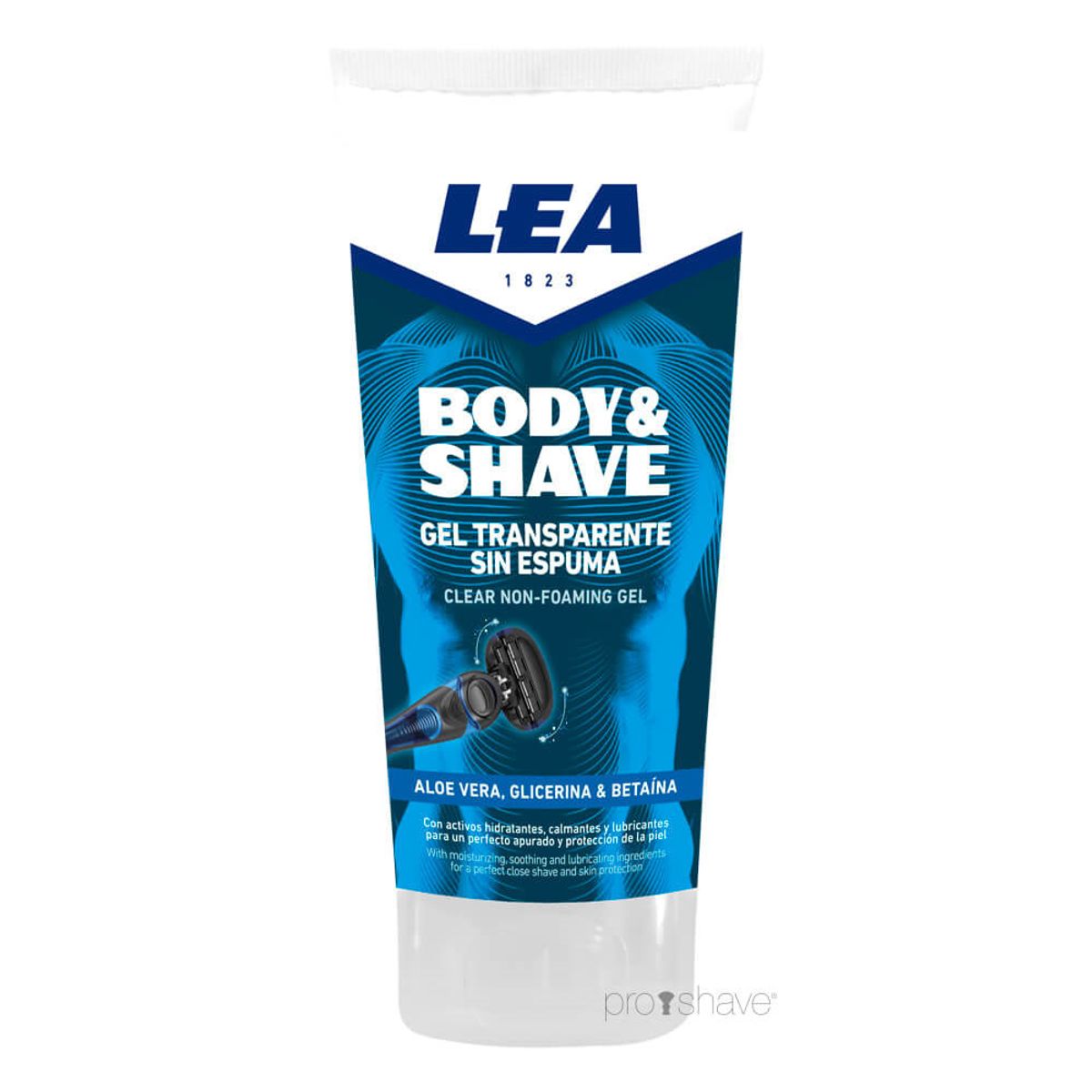 LEA Body & Shave Clear Non-Foaming Shave Gel, 175 ml.