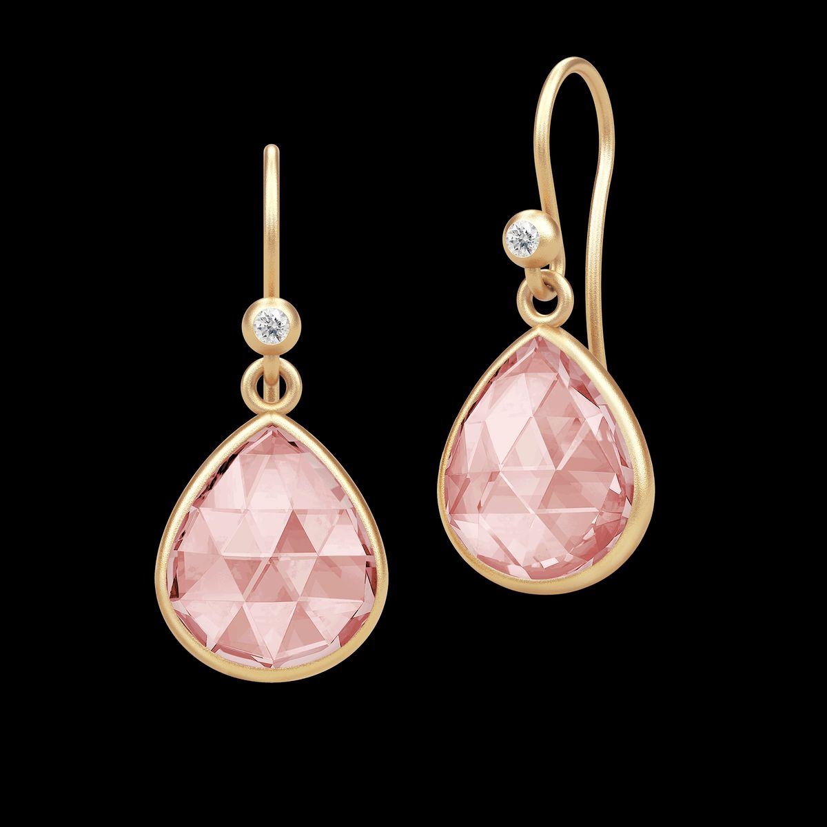 Lea Earrings Dusty Rose