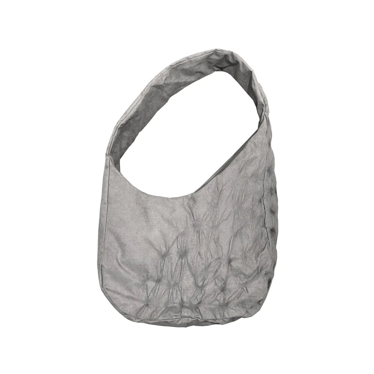 LEAF VEIN BAG SUEDE GREY