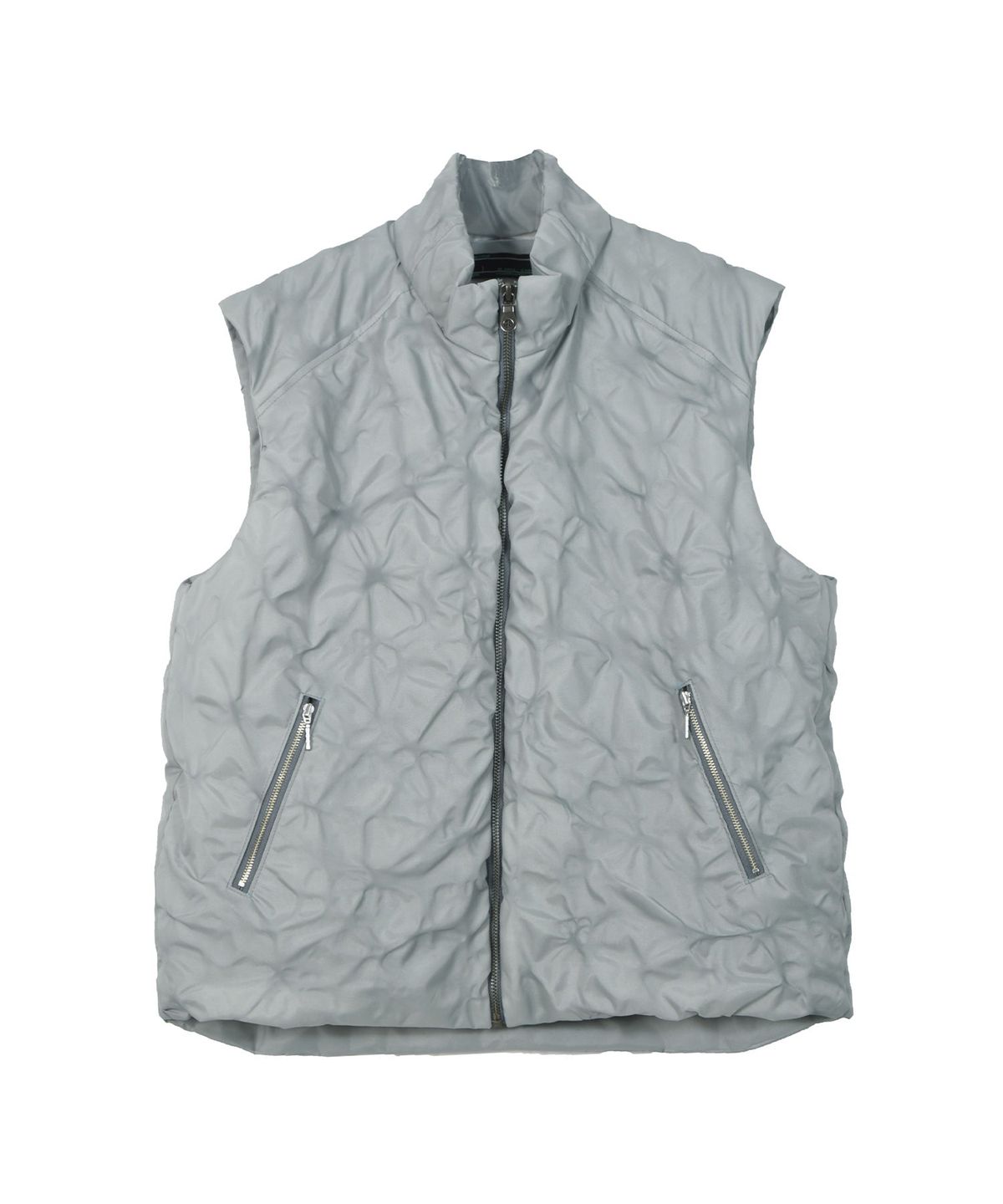 LEAF VEIN VEST GREY - Large