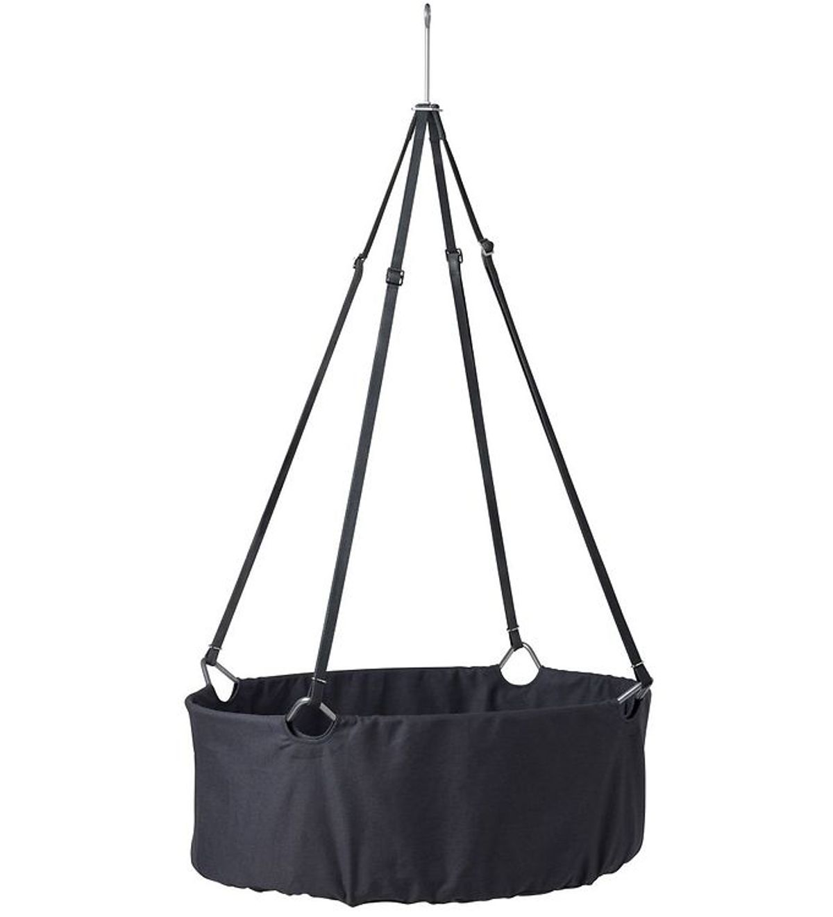 Leander Classic Vugge m. Madras - 83x50x30 cm - Grå